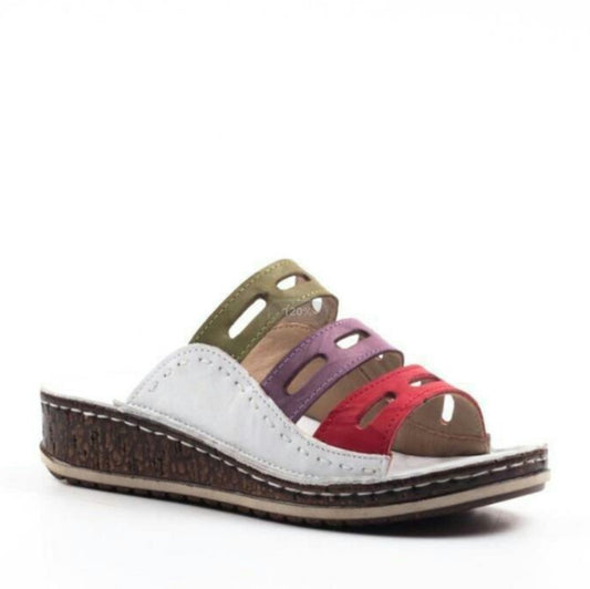 Fashion Casual Set Of Feet Women's Sandals And Slippers