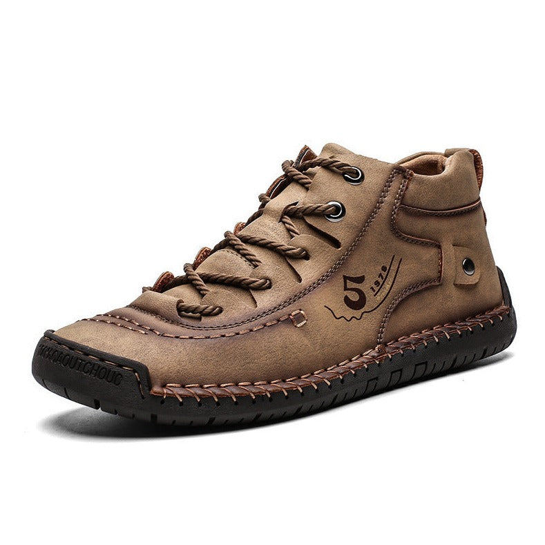 Casual Hand-Stitched Shoes Low-Top Tooling Shoes Martin Shoes - VOOGUS