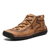 Casual Hand-Stitched Shoes Low-Top Tooling Shoes Martin Shoes - VOOGUS