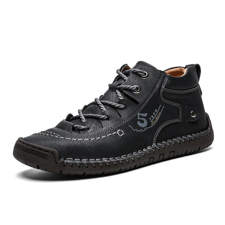 Casual Hand-Stitched Shoes Low-Top Tooling Shoes Martin Shoes - VOOGUS