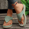 Clip Toe Hollowed Out Women's Sandals Casual Large Size Wedges