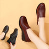 Womens Pumps Shoes Wedges Loafers Soft Leather Mid Heel
