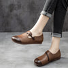 Retro Casual Stitching Beef Tendon Sole Women's Shoes