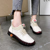 Women's Genuine Leather Oxford Soft Sole Comfortable Outdoor Walking Shoes