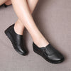 Wedge Leather Shoes Grandma Shoes Ins Trendy Old Man Shoes